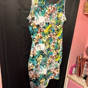 Nicki Minaj Tropical Floral Backless Dress - Multicolor